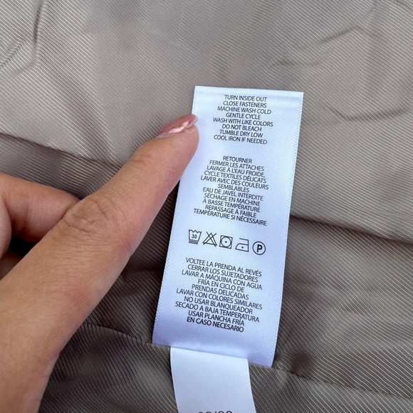 LAUREN RALPH LAUREN‎ BEIGE QUILTED COAT JACKET SIZE XL - Picture 11 of 12